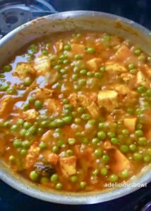 Matar Paneer Recipe 